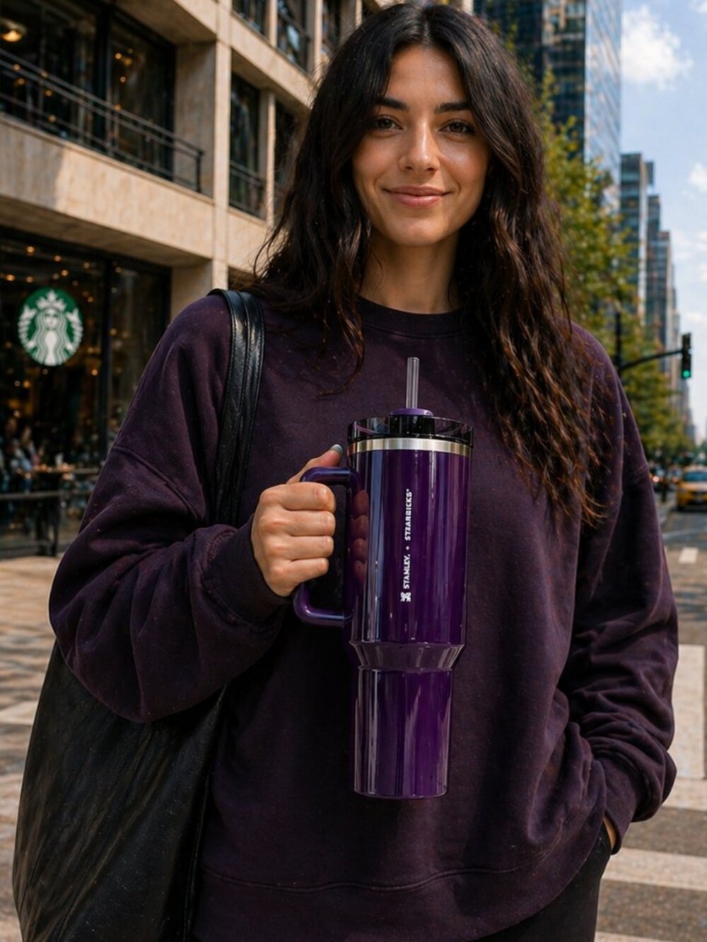 Stanley Starbucks Limited Plum Purple 40oz Quencher Stainless Steel Tumbler NWT